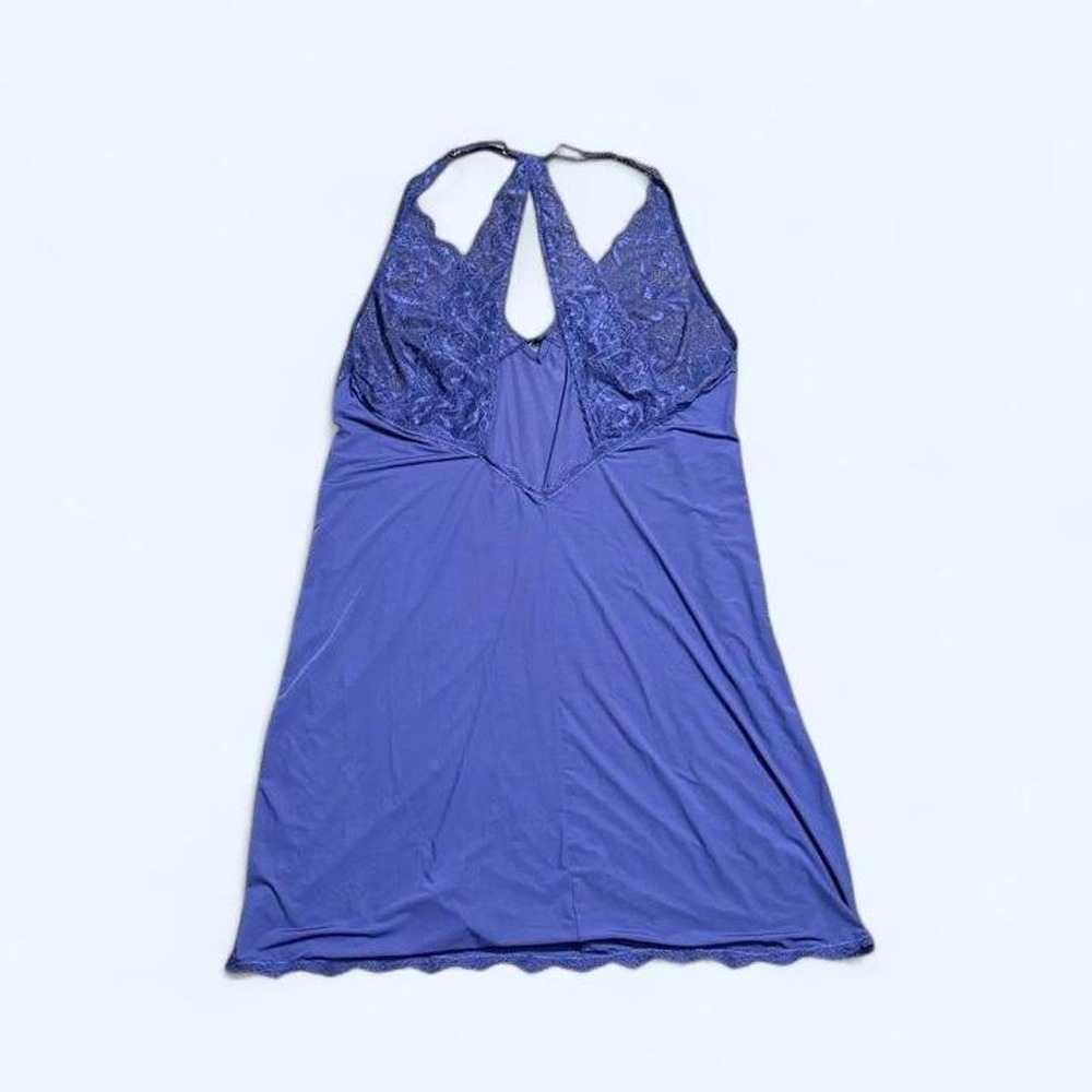Victoria's Secret blue lace slip dress - Picture 3 of 5